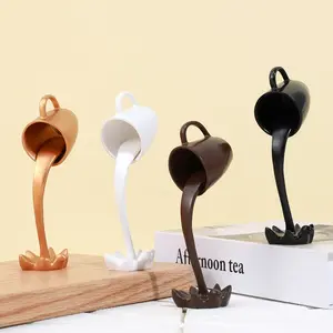Creative Resin Coffee Cup Figurine, Creative Modern Decoration, Home Decor Ornament, Indoor Outdoor Garden Decoration, Office Desktop Display, Bedroom Living Room