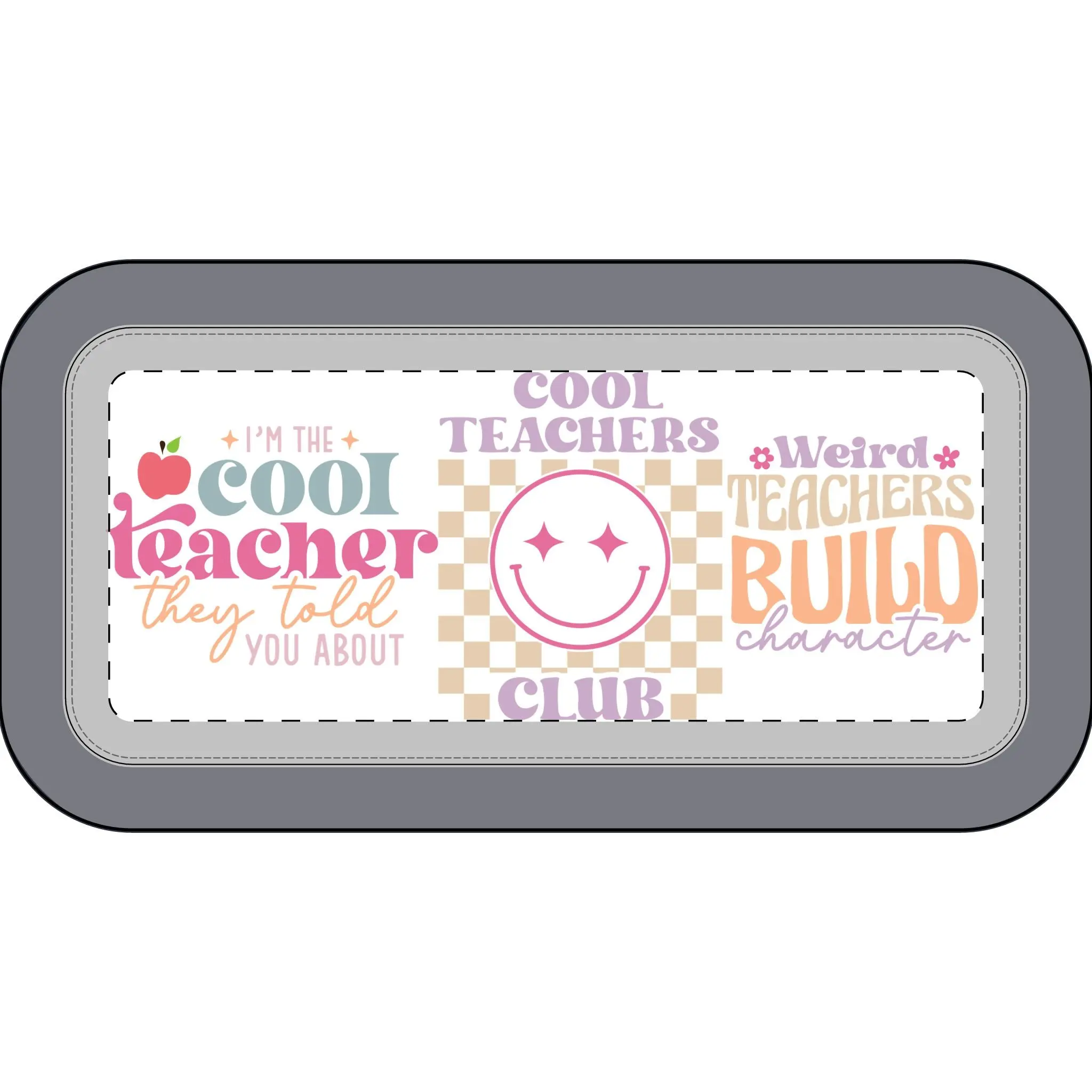 Cool Teacher Pencil Case — 'Cool Teachers Club' School Supply Pouch