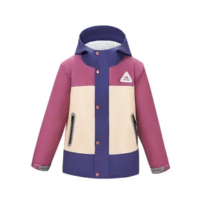 KOCOTREE Kids Rain Jacket Windproof Coat for Girls Boys Waterproof Windproof Size 4-11 Age Girls' Insulated Hooded Parka Jacket