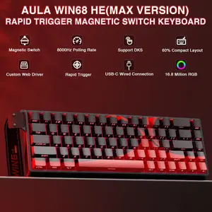 [New]Aula WIN68/WIN60 HE MAX Magnetic Switch Keyboard, RT, Extreme Response, Gaming Keyboard 65% Wired Compact Keyboard, 8000 Hz Polling Rate, Hot-Swap fathersdaygift