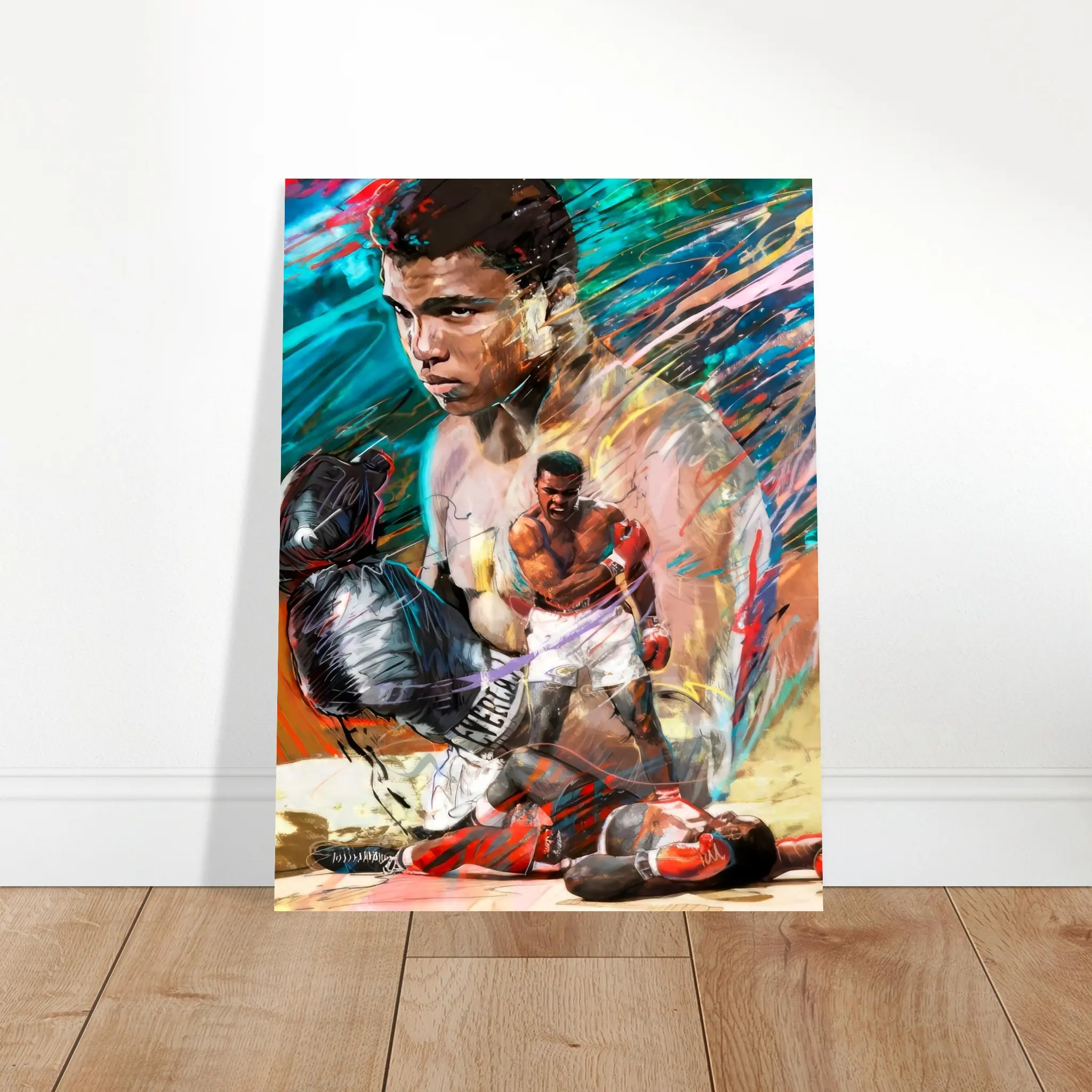 Float Before the Fall Boxing Legend Inspired Wall Art | Champion Tribute Print | Art by the Andersons