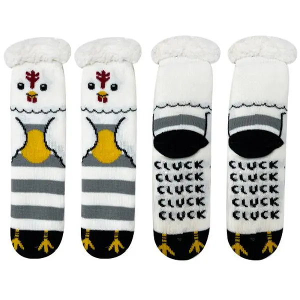 Cozy Moments Hen Sherpa Socks