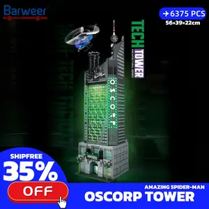[BARWEER](SHIP FREE) Oscorp Tower Amazing Spider-Man With Original Box 56*39*22cm