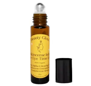 Age Eraser Rollerball Organic Castor, Rosehip & Jojoba Oils Frankincense Essential Oil & Resin Infused Anti-Aging Miracle Moisturizer Roller Ball Skincare Hydrates Skin Under Eyes for Face