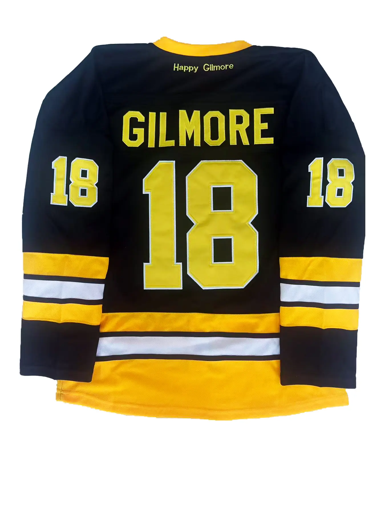 Men's Gilmore #18 Ice Hockey Jersey, 1996 Boston Movie Replica with Stitched Single Layer Tackle Twill, Breathable Polyester Mesh for 90s Party & Halloween Costume, Quality, Lettering