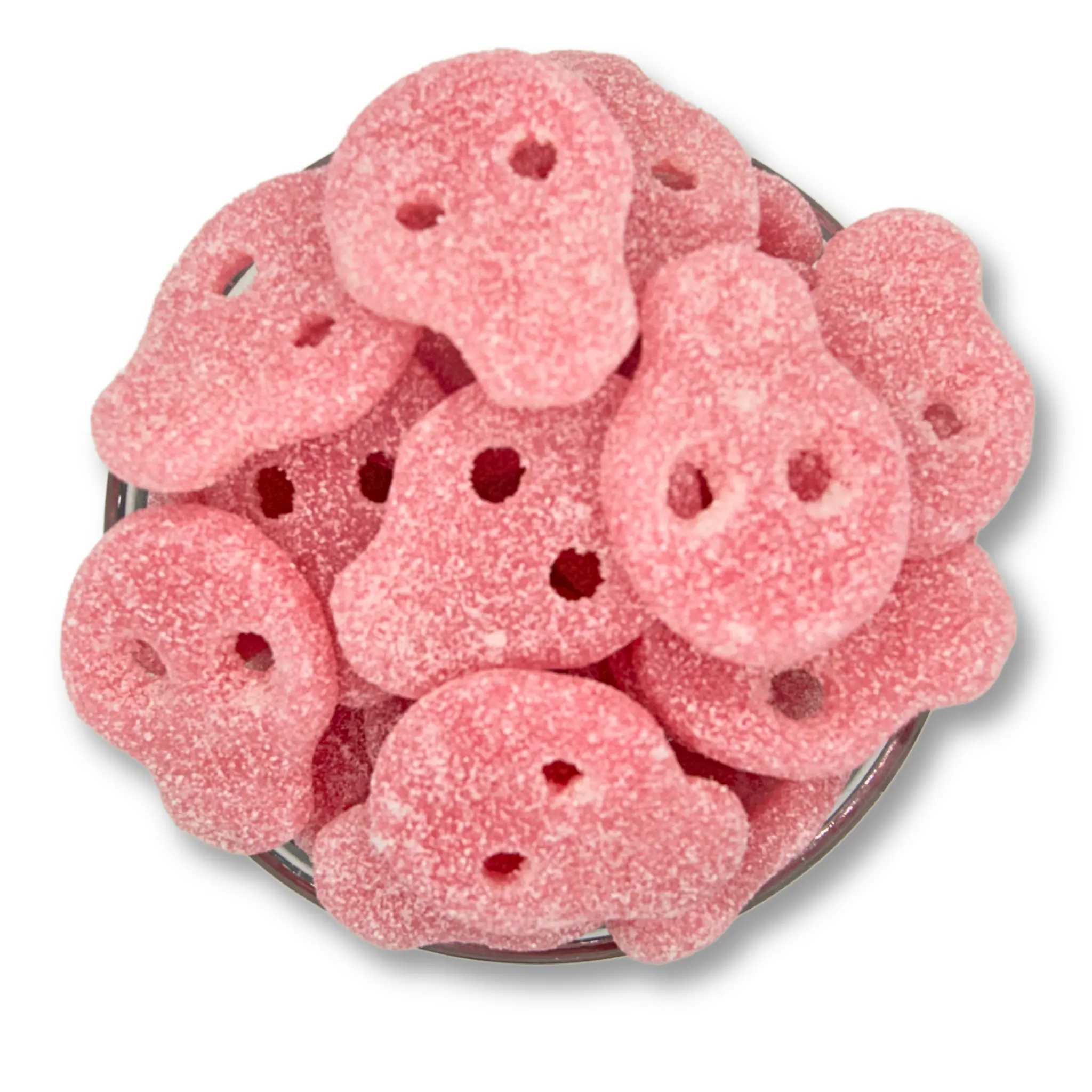 Sour Pinky Skulls-Swedish Candy-6oz-Bonbon-Chewy Candy