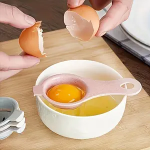5pcs Sustainable Straw Egg Separator, Easy-To-Use Yolk & Filter, Kitchen Gadget, Egg Albumin Separater, Egg Yolk Divider
