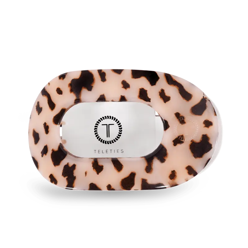 TELETIES - Blonde Tortoise Large Flat Round Hair Clip - Lay Flat, Strong Grip, Nearly Unbreakable