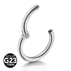 G23 Titanium Hinged Segment Ring Daith Clicker Hoop Piercing Basic Piercing Jewelry
