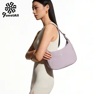 questAll Underarm Bag Waterproof Canvas Shoulder Bag Versatile Simple Yoga Sports Bag Handheld Dumpling Bag Women 9010