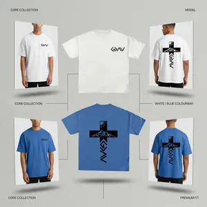 Oversized  Vintage  Washed  "God Is Greater"  Cross  Mountain  Graphic  Tee  Streetwear  Aesthetic