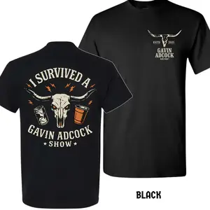 I Survived A Gavin Adcock Show Shirt, Gavin Adcock Morning Bail Shirt, Meme T shirt, Unisex T Shirt for Men for Women, Trendy, Streatwear, Menswear, Gift For Fans