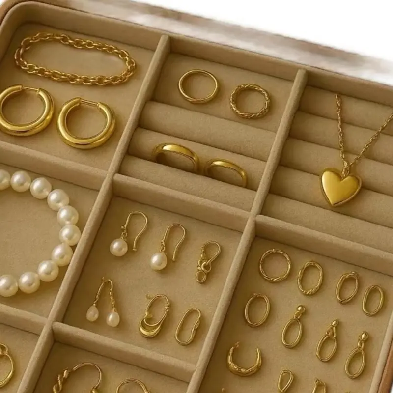 Emprendedora $100-Escoge en vivo Gold Tone Jewelry Set with Earrings Bracelets and Necklaces for Women Rings Chains Bracelets and Bangle Options