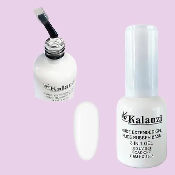 Kalanzi clear Gel rubber 15ml - Long-Lasting Nail Color for Maximum Pigmentation