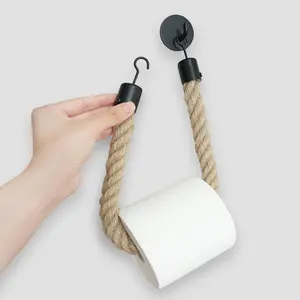 Self-Adhesive Wall-Mounted Toilet Paper Holder, Durable & Convenient Design, Ideal for Home Bathroom Use, Easy Installation, Toilet Tissue Holder, Bathroom Organizer