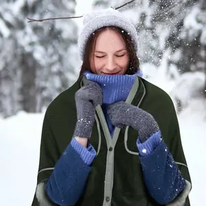 4-in-1 Portable USB Heated Blanket & Pillow – Double-Sided Heating Shawl, Pad & Cushion 60x45 inc | Quick Heating with 3 Levels, Soft Flannel for Home, Office, Car, Camping & Walking | Perfect Christmas Gift for Family & Friends Heater