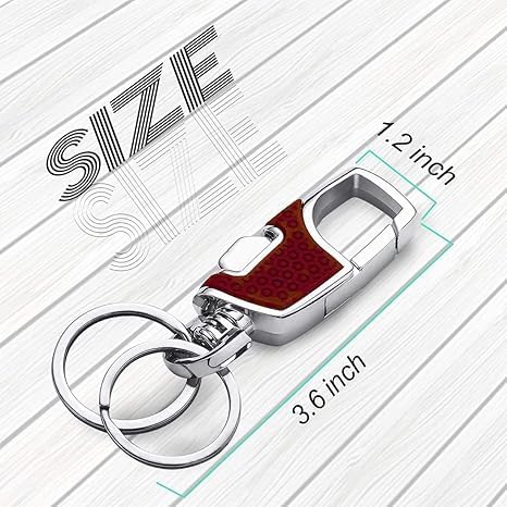 3pcs Heavy Duty Car Key Chains 3 Pack with 2 Metal Key Rings for Secure Key Management Essential Car Accessories
