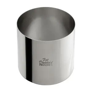 Fat Daddio's SSRD-4030 Stainless Steel Round Cake & Pastry Ring, 4 x 3 inch