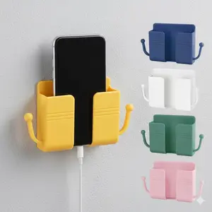 Multifunctional Wall Storage Box: Wall Mounted Storage, Wall Mounted Organizer, Strong Load-Bearing, No Drill Installation, Removable, Easy to Clean, Slip & Moisture Resistant. Organize Chargers, Plugs, Keys, Cables. Home Decluttering Must-Have.