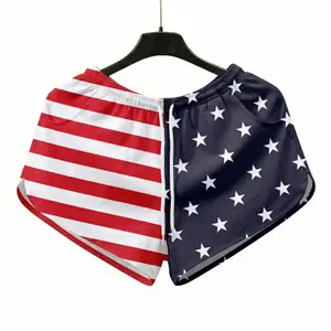Patriotic Stars & Stripes Women's Board Shorts  4th of July Summer Clothes - USA 250 Freedom American
