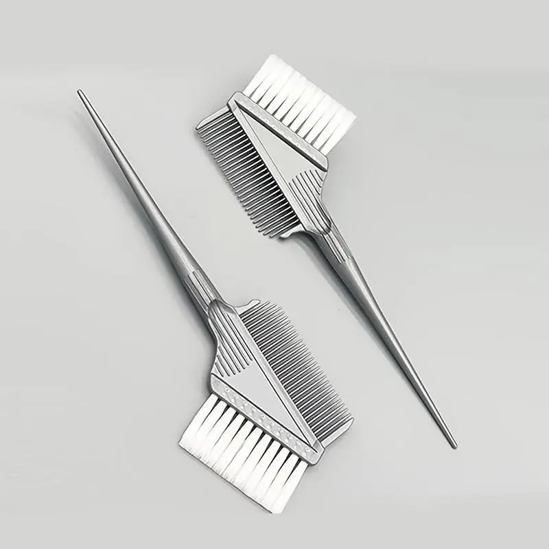 1pc Hair Dyeing Comb Hair Dyeing Brush Professional Hair Dyeing Color Matching Brush Hair Dyeing Tool Highlighting Tool Hairdressing DIY Brush Hairdressing Tool Double-sided Brush