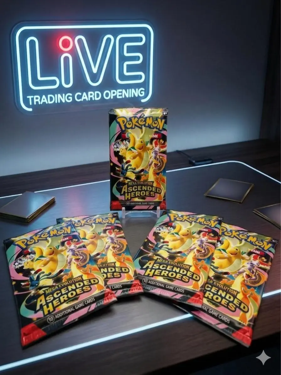Ascended Heroes packs x5 (Open in LIVE)