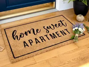 Home Sweet Apartment Doormat, Welcome Mat, Housewarming Gift, Welcome Doormat, Funny Doormat, Cute Doormat, Front Door Mat, Home Sweet Home