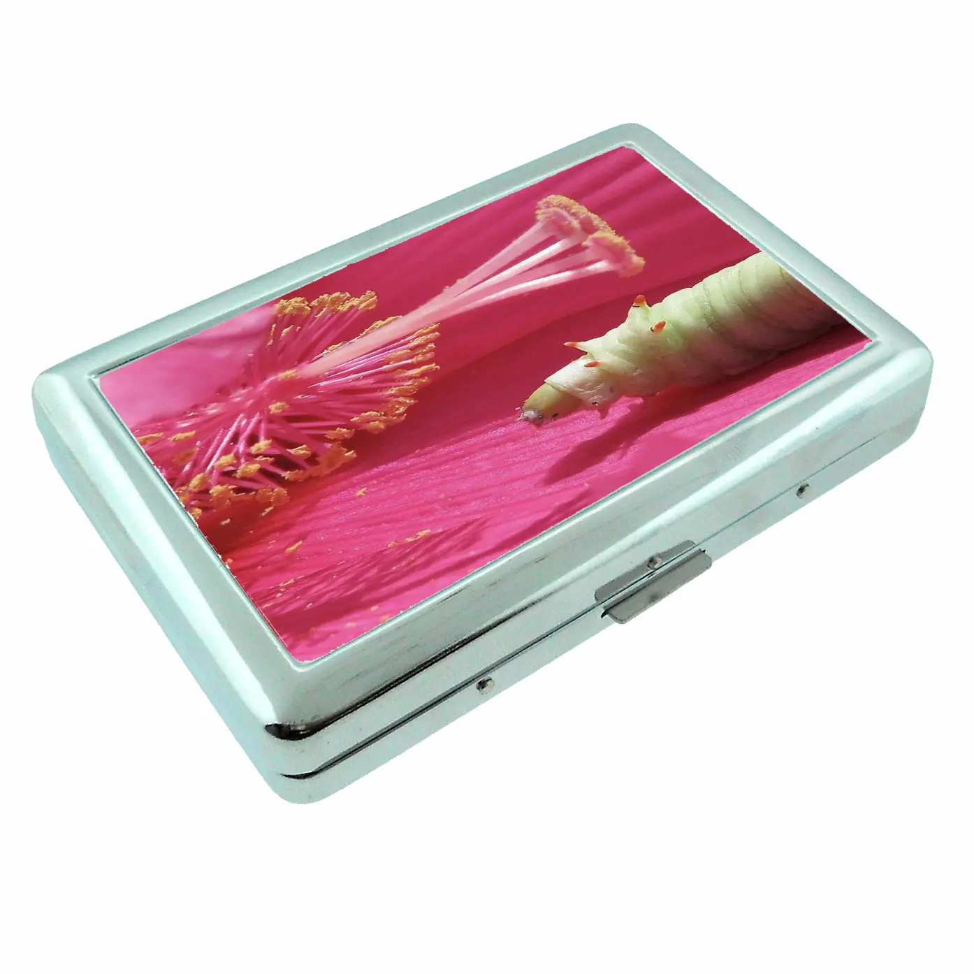 Vibrant Caterpillar Metal Case Wallet