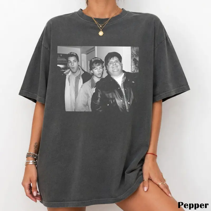 Chriss Farley David Spade Adam Sandler T-shirt, Vintage Comedy Movie Graphic Tee, 90s Vintage Shirt, Meme Graphic Tee, Gift For Boyfriend Menswear Top Streetwear, Gift For Men Women, Trending T-shirt