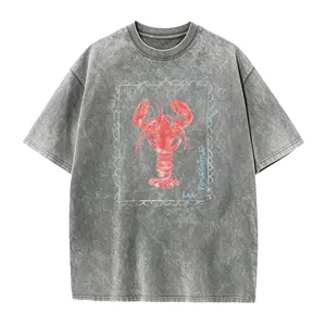 Colors Sea Lobster Shirt, French Coastal Distressed, Nautical Fisherman Style, Summer Vibes, Beach, Vintage Summer, Unisex T-shirt, 100% Premium Cotton, Casual Style,