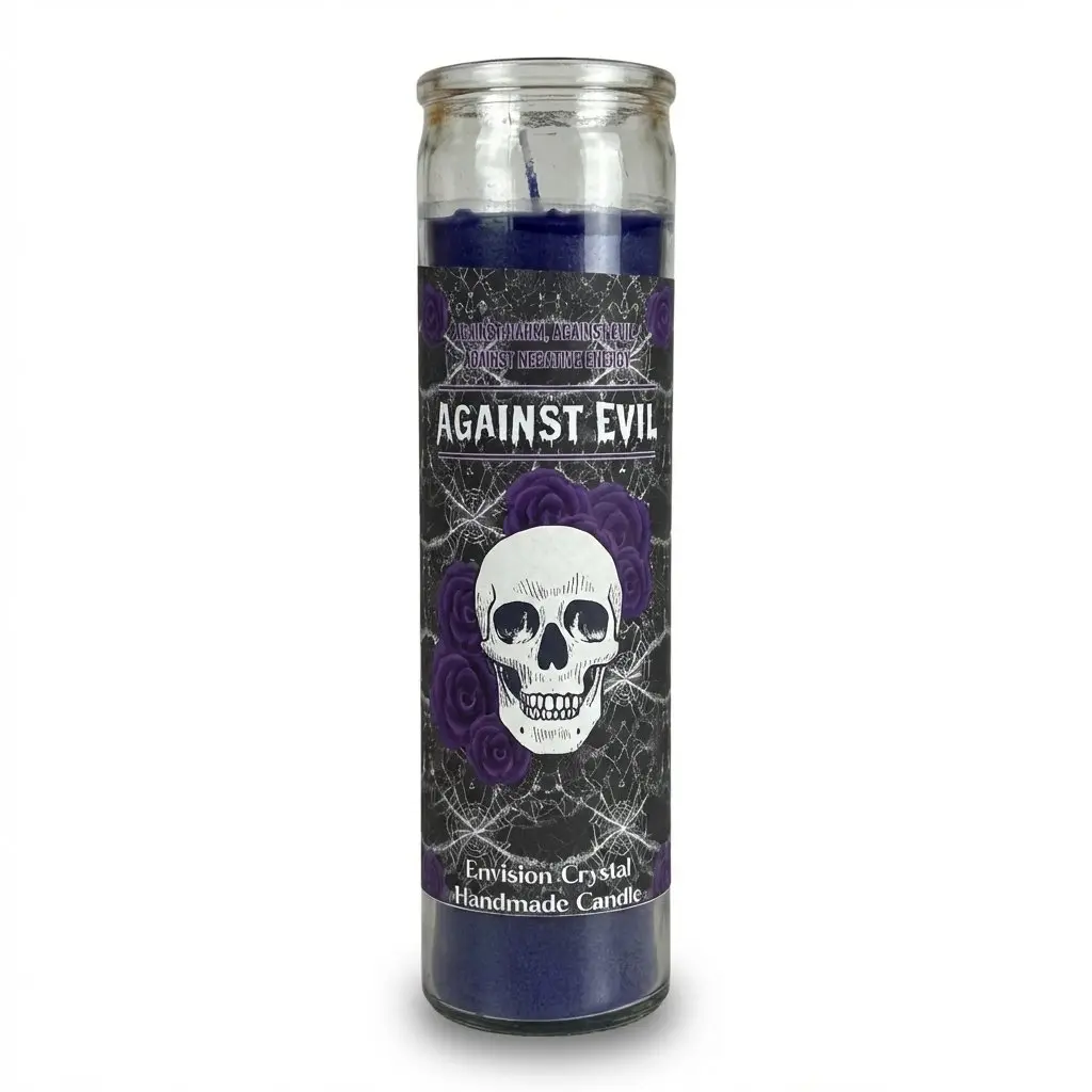 Against Evil Aromatic Jar Candle — Protection Working Ritual Candle