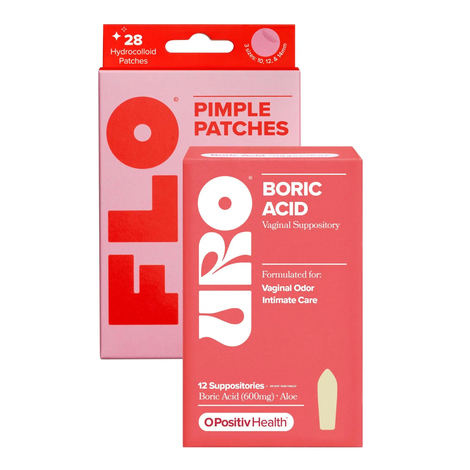 URO - Boric Acid Vaginal Support + Pimple Patches