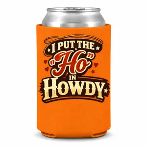 Neoprene can koozie Howdy