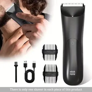 Men's Hair Trimmer USB Rechargeable, Portable Hair Trimmer, Personal Care Body Hair Trimmer, Hair Removal Trimmer, 500mah Battery, Ceramic Blade, Full Body Shaver, Gift for Men