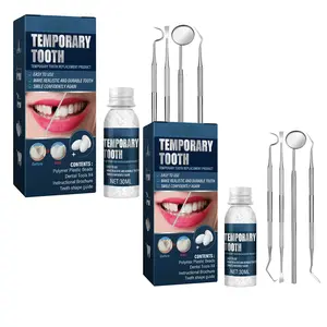 2 Pack Tooth Repair Kit, Moldable Tooth Filling Repair Kit with 4 Dental Tool, Dental Care Kit Fixing The Missing and Broken Replacements, DIY Natural Filling Fake Teeth,Smile Confidently Again