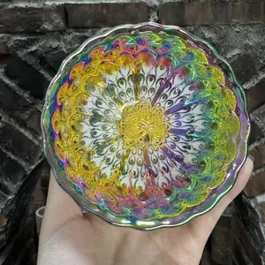 Iridescent Glaze Phoenix - Phoenix themed Jianzhan Bowl A Masterpiece of Art Handcrafted Porcelain Tableware