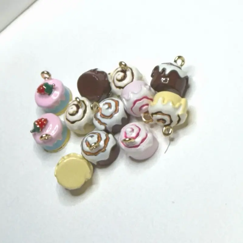 3D Enamel Candy & Snack Charms - Individually Sold, Sturdy Fade-Resistant Y2K Retro Chic Accessories for Charm Bracelets, Key Chains - Floats, Fries, fast food, Ice Cream, Donuts and more unique charms !