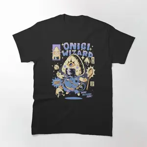 Onigiwizard Classic Graphic Tee T-shirt - Unisex Streetwear Sport Style, Vintage Baseball Shirt, Gift for Women, Gift for  Men