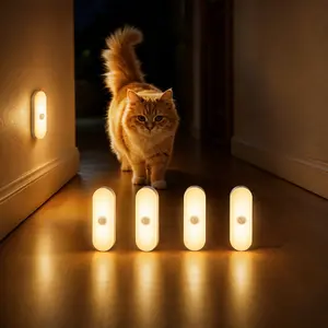Under Cabinet Lights,Motion Sensor Night Light Indoor, USB Rechargeable Light,Magnetic Installation Dimmable Lights for Kitchen,Wardrobe,Pantry, Closet,Bathroom,Stairs,Sink Cabinet,Garage,#Summervibes