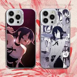 C-Chain-saw Man Reze Phone Case For iPhone 17 16 15 14 13 12 11 Pro Max Plus Air And Galaxy S25 S24 S23 S22 Ultra Plus FE White Candy Matte Shockproof Cover Unique Gift For Christmas Birthday