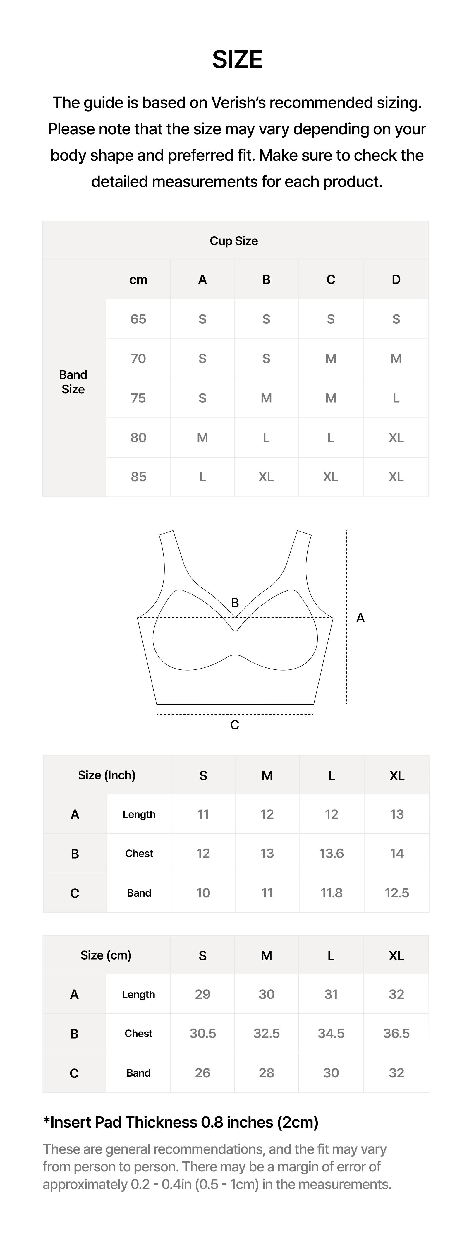 [VERISH] Cool Fit Bra Volume No-Hook - SIZE UP RECOMMENDED - Korean Seamless Wire-Free Bralette Deep V - Comfortable Everyday Bra No Underwire for Women