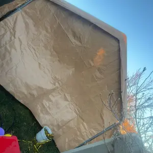 Walsunny Carport 10/12x20ft Outdoor Car Canopy Portable Garage, Heavy Duty Shed Tent Port with Roll-up Ventilated Windows & Removable Sidewalls Shelter Storage Vehicle Party Moisture Prevention for Camp, Farm, Tool, Grey, White Durable Pvc