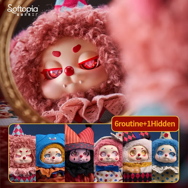 SOFTOPIA Cino Dreamland Circus Series Plush Blind Box – Collectible Art toy