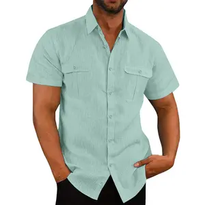 Short Sleeve Casual Button-Down Shirt