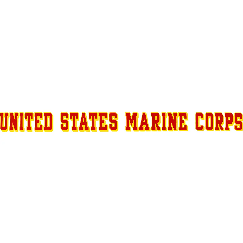 United States Marine Corps Rectangular Textual Slogan Window Strip Decal - US Pride/Nation Pride Home Decor Sticker, Window Stickers & Films, Slogan Window Stickers & Films