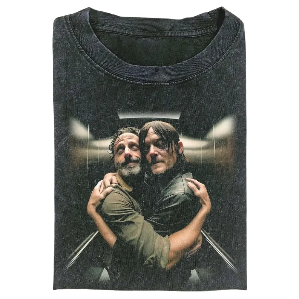 THE WALKING DEAD T-Shirt, Rick Grimes Vintage Graphic Tee, Unisex Meme Funny Cringe Shirt, Menswear Womenswear Streetwear, Gift for Men, Gift for Women, Crew Neck T-shirt, Trending T-shirt