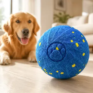 FuuFome Smart Interactive Bouncing Dog Ball Automatic Self-Moving Electric Toy with 3 Speed Modes USB Rechargeable Durable TPE Chew-Resistant Easy to Clean for Small Medium & Large Dogs