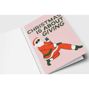 Funny Santa Christmas Greeting Card - For BFF Friend