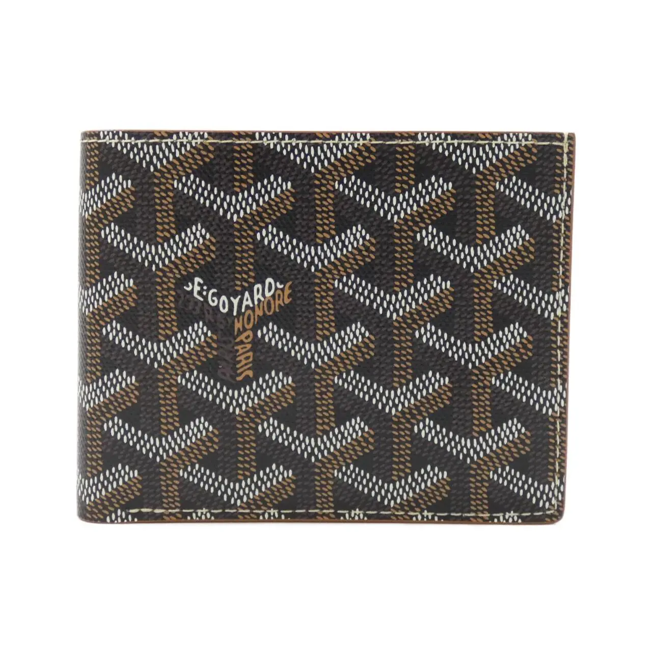 Pre-owned Goyard Canvas Small Leather Goods Saint Florentin Coated Bifold Wallet
