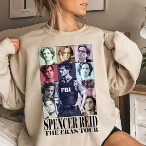 Stay cozy in the ultra soft fabric of the Spencer Reid Criminal Minds Sweatshirt